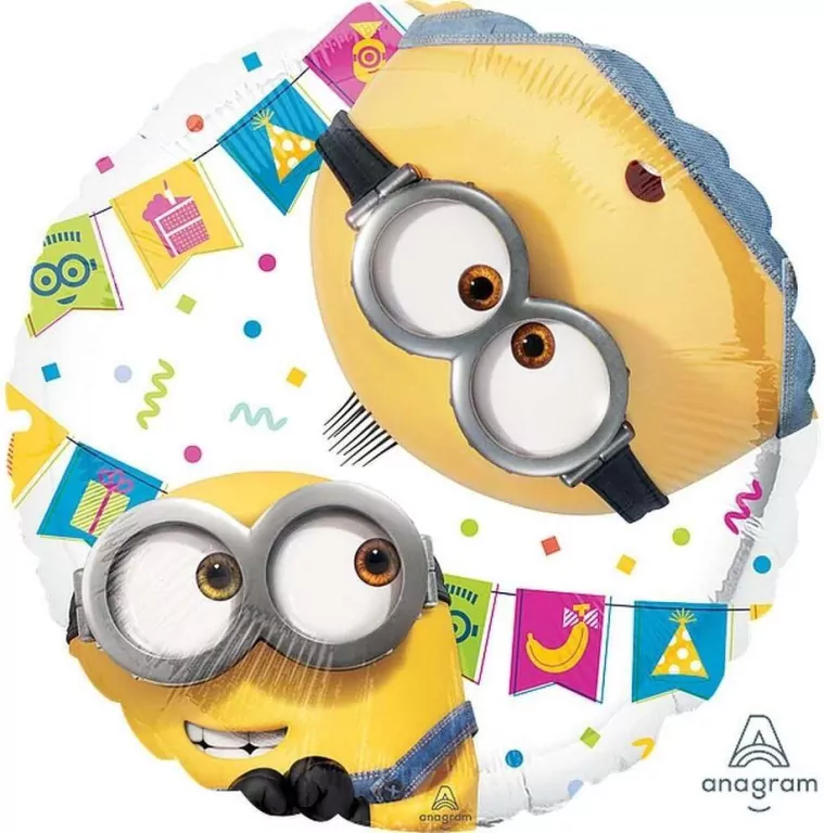 Balon foliowy Minionki 46cm - tantis.pl