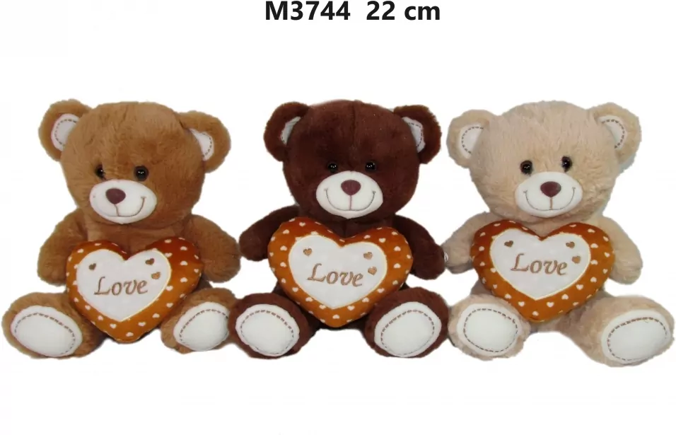 Miś z sercem 22cm MIX - tantis.pl