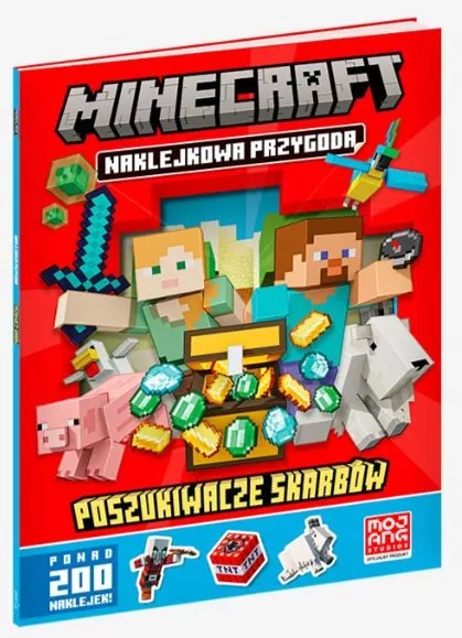 Minecraft. Naklejkowa przygoda Poszukiwacze skarbów - tantis.pl