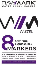 Markery kredowe pastelowe 8 kolorów