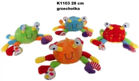 Krab grzechotka 28cm MIX - tantis.pl
