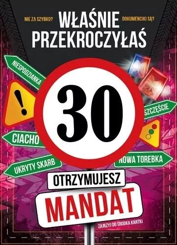 Karnet Urodziny 30 - tantis.pl