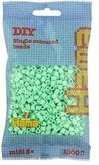 Hama Midi Koraliki w woreczku 1000 miętowe pastelowe - tantis.pl