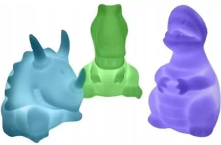Lampki dinozaury zmieniające kolor 3szt - tantis.pl