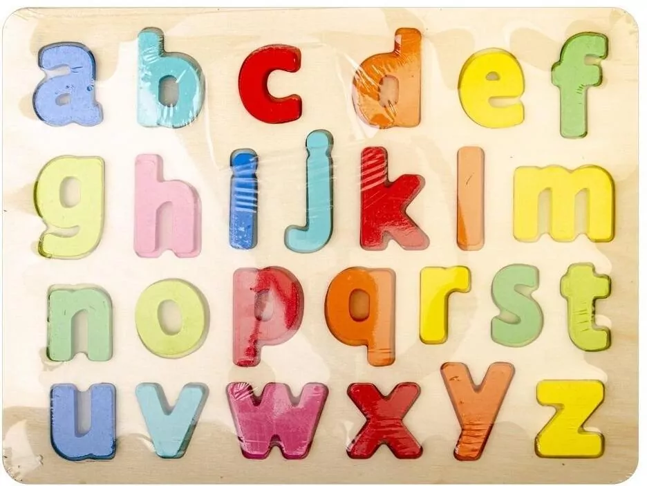 Małe litery. Układanka drewniana - tantis.pl