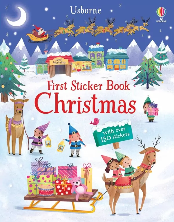 First Sticker Book Christmas. A Christmas Sticker Book for Children - tantis.pl