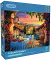 Puzzle 1000 Zachód słońca w Toskanii, Włochy - tantis.pl
