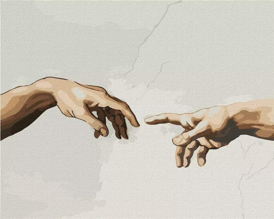 Malowanie po numerach: Stworzenie Adama 40 x 50 cm - tantis.pl
