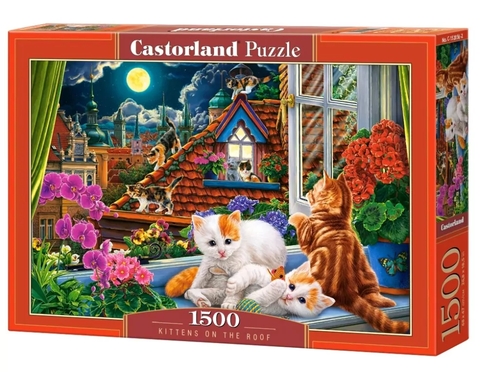 Puzzle 1500. Kittens on the Roof - tantis.pl