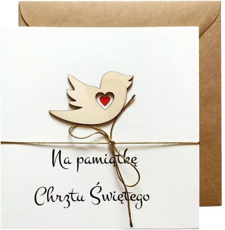 Karnet okolicznościowy. Chrzest. Naem - tantis.pl