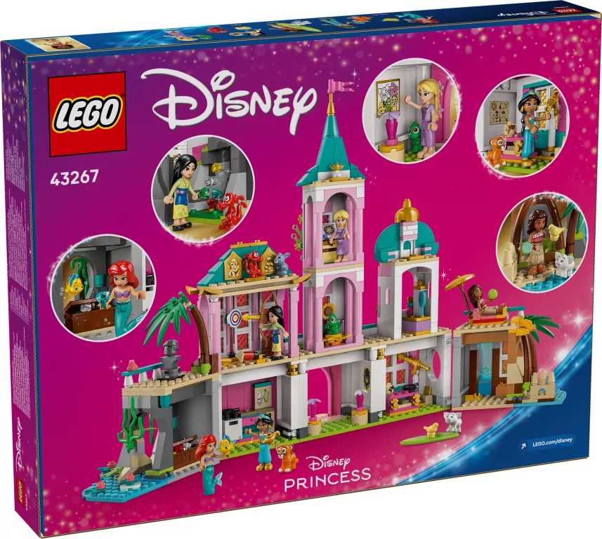 LEGO® Disney. Zamek księżniczek i królewskie zwierzaki 43267 - tantis.pl
