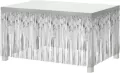 Dekoracja na brzeg stołu srebrna 80x300cm - tantis.pl