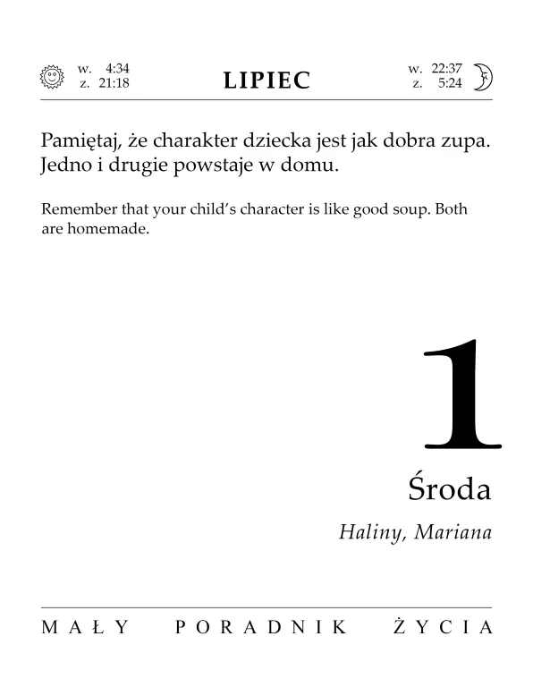 Kalendarz 2026 Mały Poradnik Życia - tantis.pl