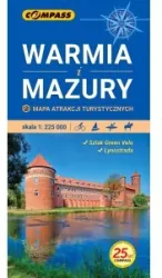 Mapa atrakcji tur. - Warmia i Mazury 1:225 000 w.3