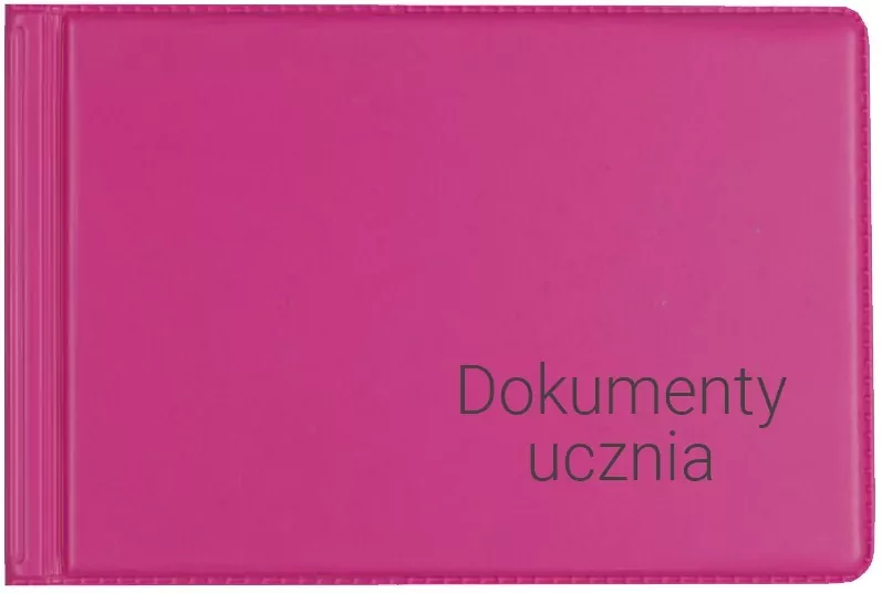 Okładka na dokumenty ucznia różowa - tantis.pl
