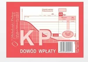 KP dowód wpłaty. Druk 401-5 - tantis.pl