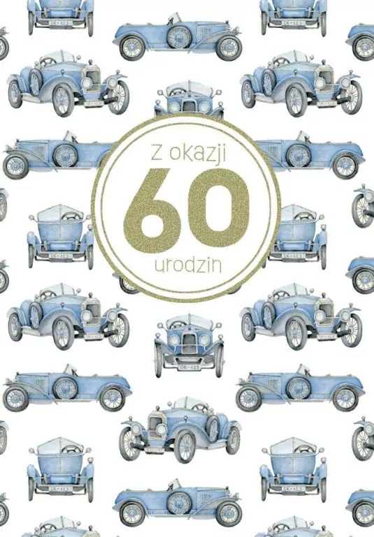 Kartka okolicznościowa Urodziny 60 - tantis.pl