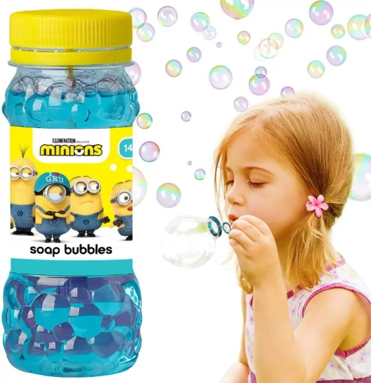 Bańki mydlane Minionki 145ml MIX - tantis.pl