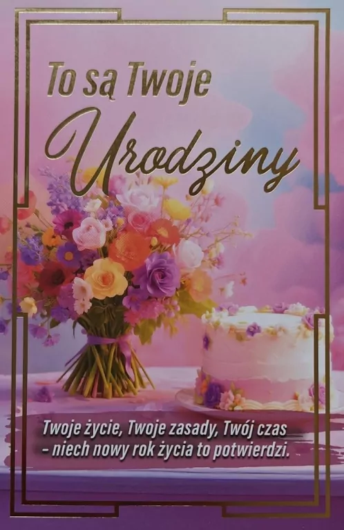 Karnet urodziny z wymiennymi cyframi JCX-232 - tantis.pl