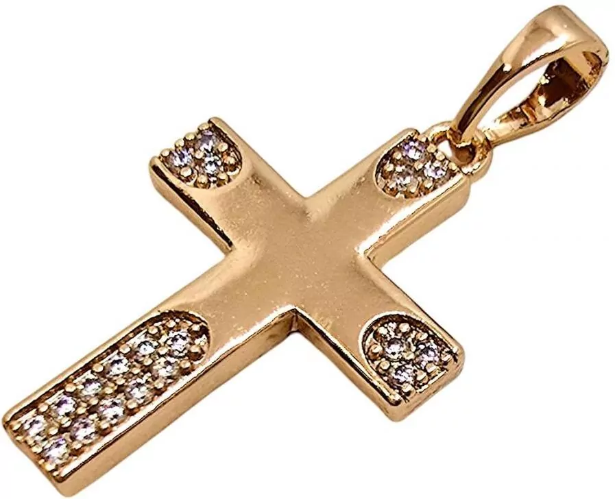 Zawieszka krzyż złota 23x15mm - tantis.pl