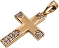 Zawieszka krzyż złota 23x15mm - tantis.pl