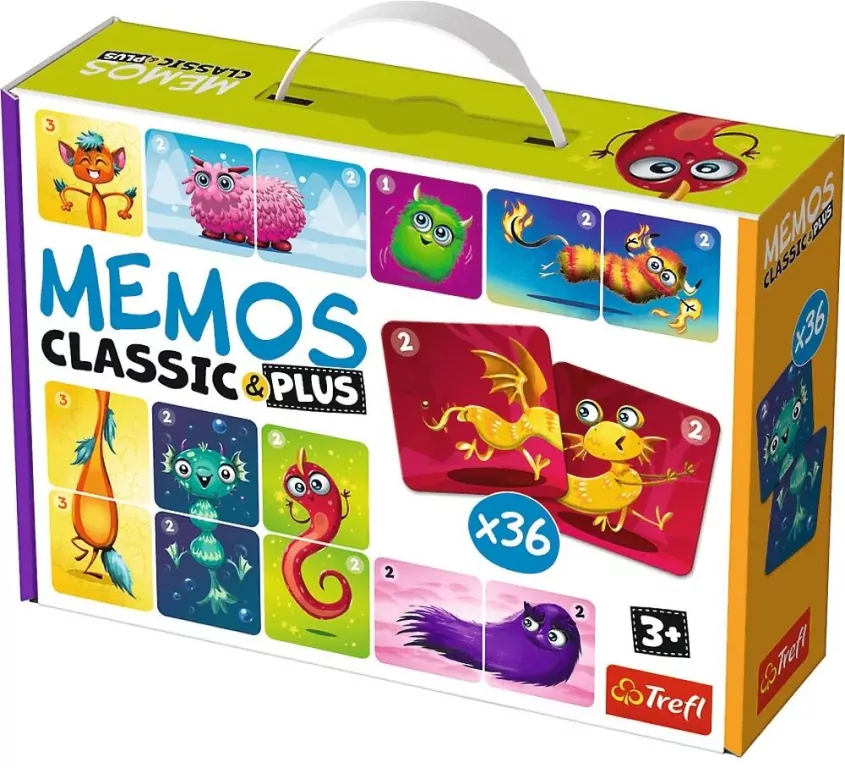 Memo Classic&Plus. Cute monsters - tantis.pl