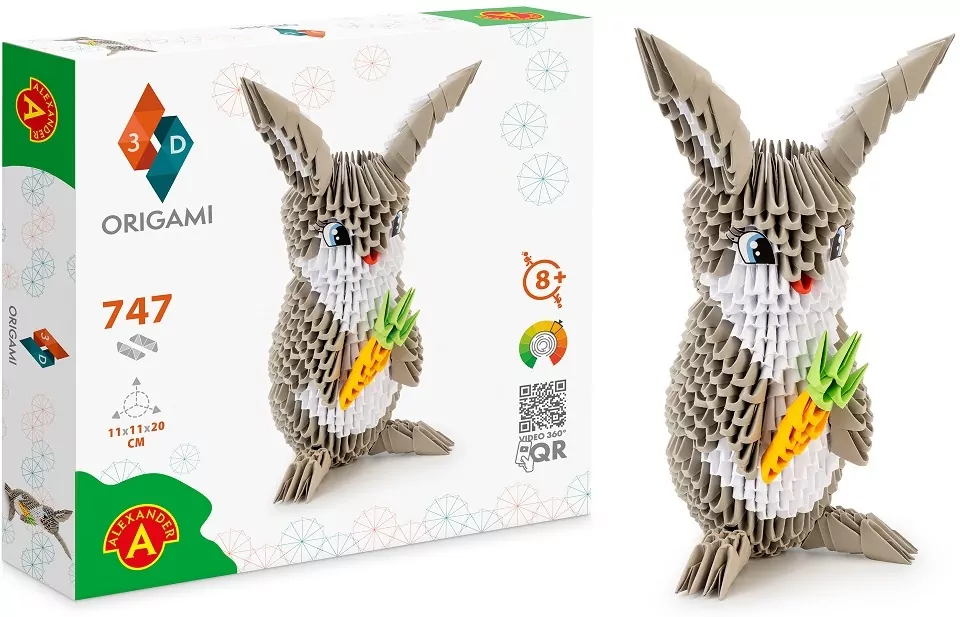 Origami 3D. Królik - tantis.pl