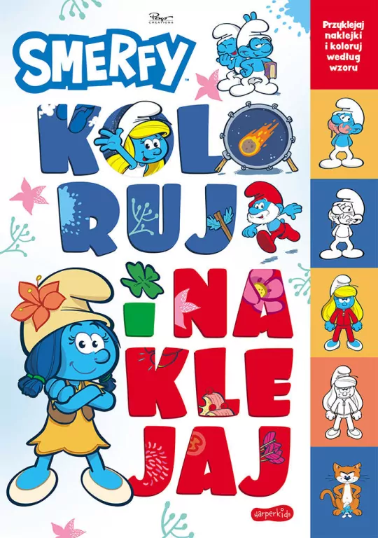 Smerfy. Nowe przygody. Koloruj i naklejaj - tantis.pl