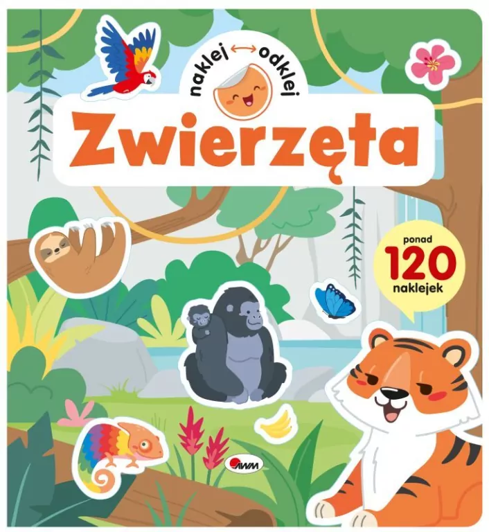 Zwierzęta. Naklej odklej - tantis.pl