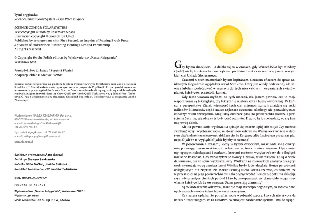 Układ Słoneczny. Nasze miejsce w kosmosie. Naukomiks - tantis.pl