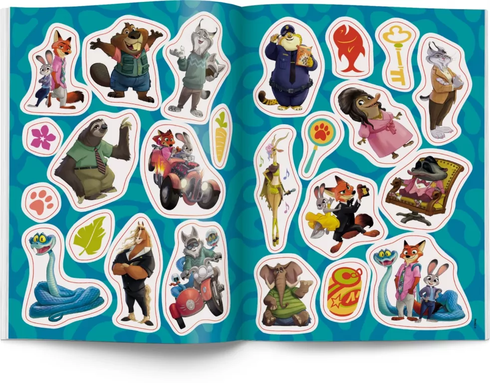 Disney Zwierzogród 2. Kolorowanka z naklejkami - tantis.pl