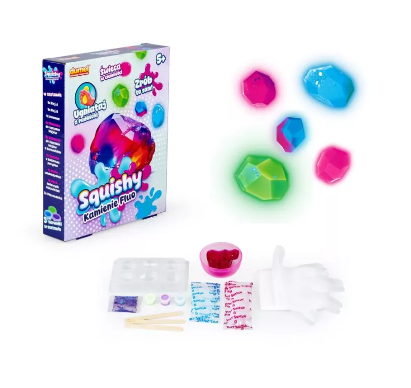 Squishy. Kamienie fluo - tantis.pl