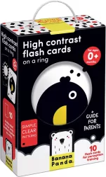 High Contrast. Flash Cards on a Ring 0m+