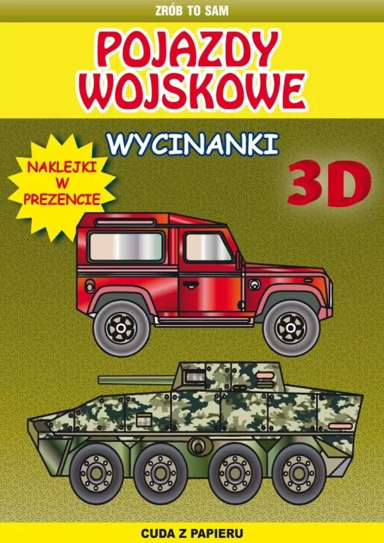Pojazdy wojskowe Wycinanki 3D - tantis.pl