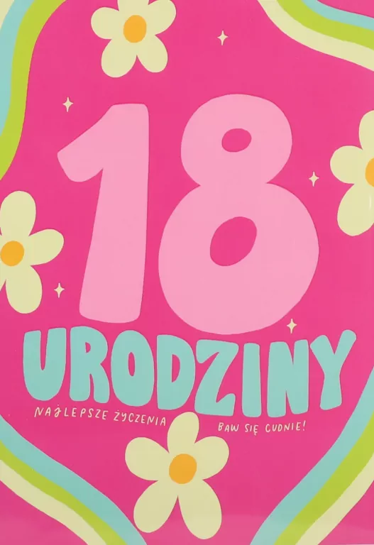 KARNET URODZINY 18 B6 Z KOP PD KB6-2007 - tantis.pl