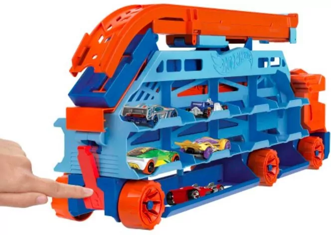 Hot Wheels Transporter Zjazd 2w1 - tantis.pl