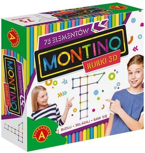Montino. Rurki 3D. 75 elementów - tantis.pl