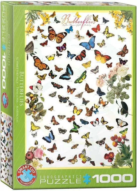 Puzzle 1000. Motyle - tantis.pl