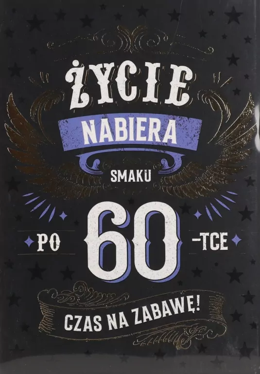 Karnet B6 Urodziny 60 - tantis.pl