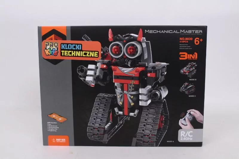 Klocki techniczne 3w1 robot auto czerwony - tantis.pl