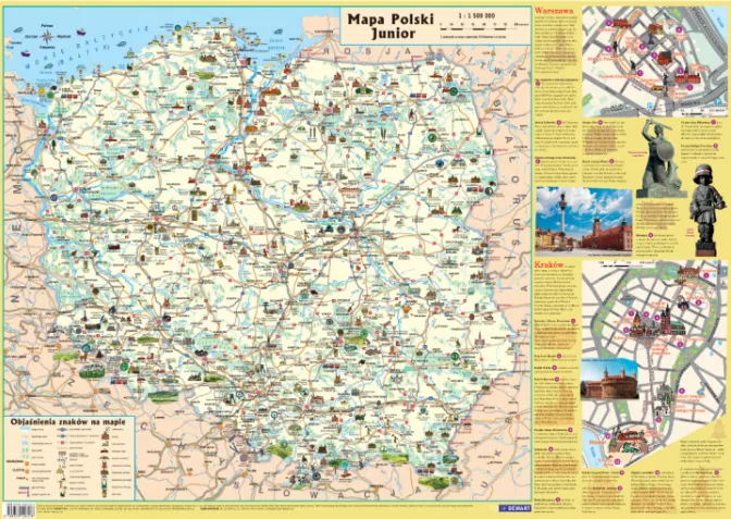 Mapa w tubie. Polska dla dzieci - tantis.pl
