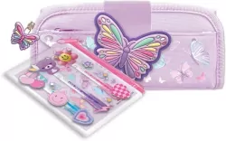 Piórnik + długopisy żelowe Motylek