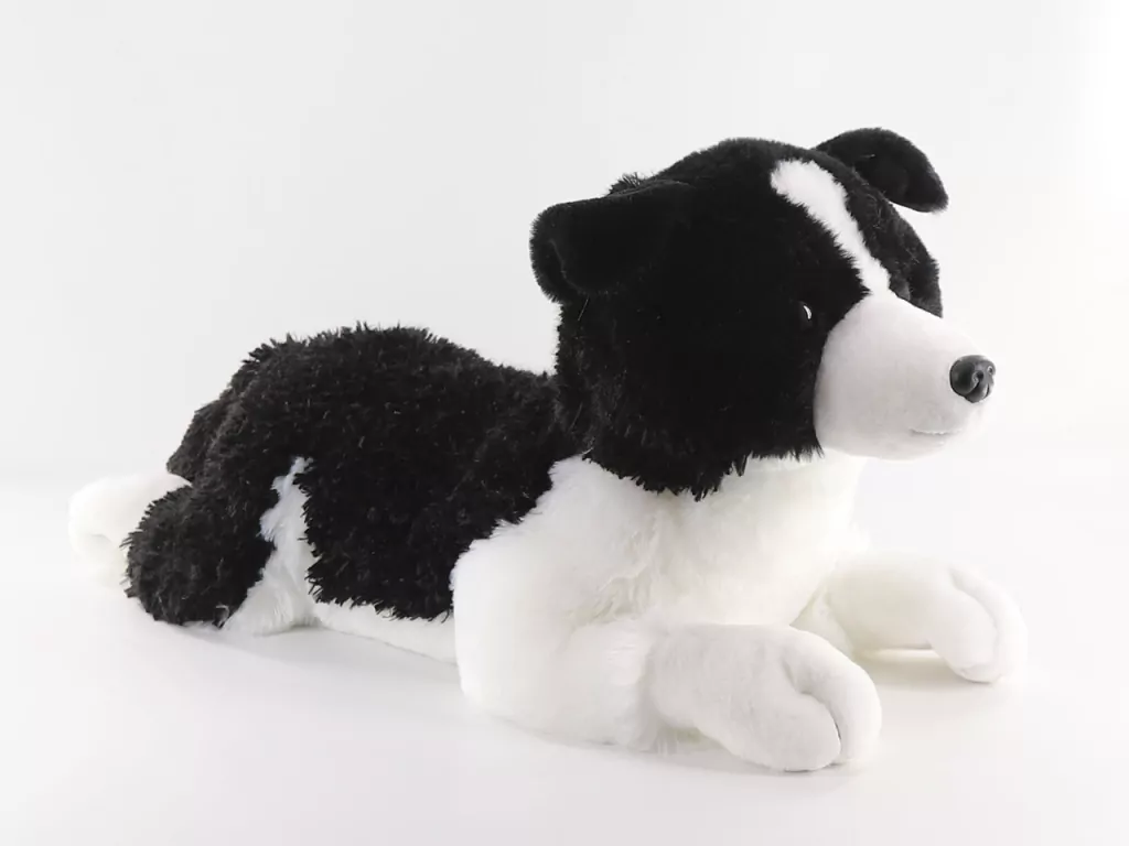 Maskotka pies Border Collie 60cm leżący - tantis.pl