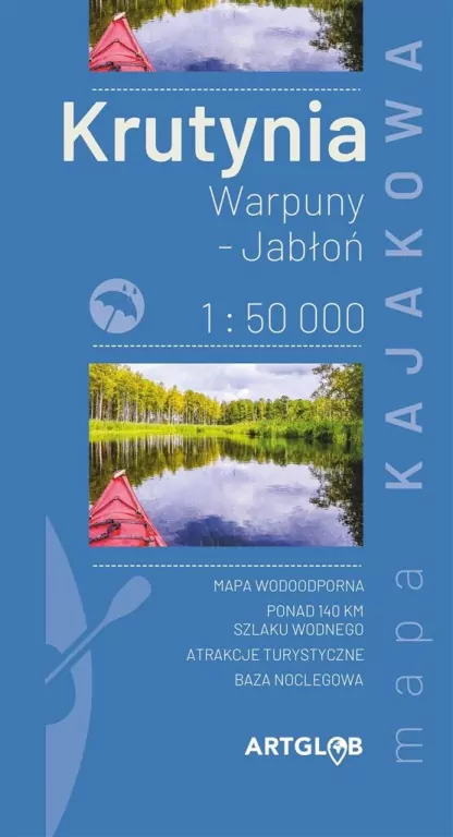 Mapa - Krutynia - Warpuny, Jabłoń, 1:50 000 - tantis.pl