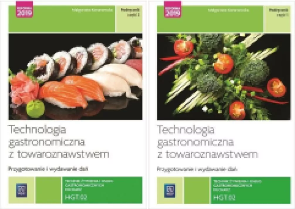 Pakiet: HGT.02. Technologia gastronomiczna z towaroznawstwem. Podręczniki. Część 1-2. Technik żywienia i usług gastronomicznych. Kucharz - tantis.pl