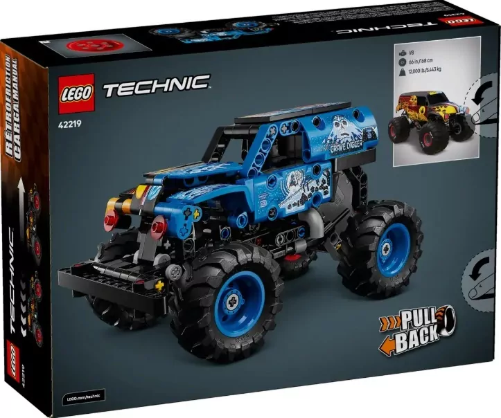 LEGO® Technic. Monster Jam Grave Digger Ogień 42219 - tantis.pl