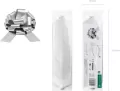Kokarda dekoracyjna DIY srebrny 30cm - tantis.pl