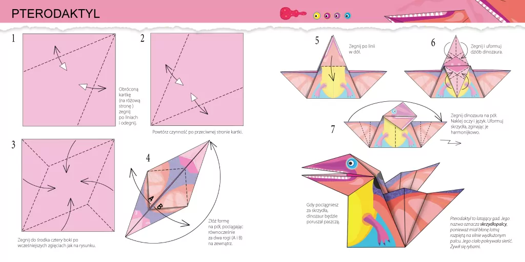 Dinozaury. Moje pierwsze origami - tantis.pl