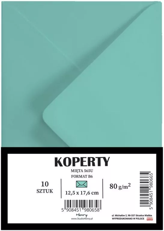 Koperty B6 miętowe - tantis.pl