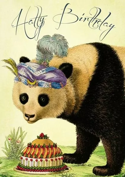 Karnet B6 z kopertą Urodziny Panda - tantis.pl